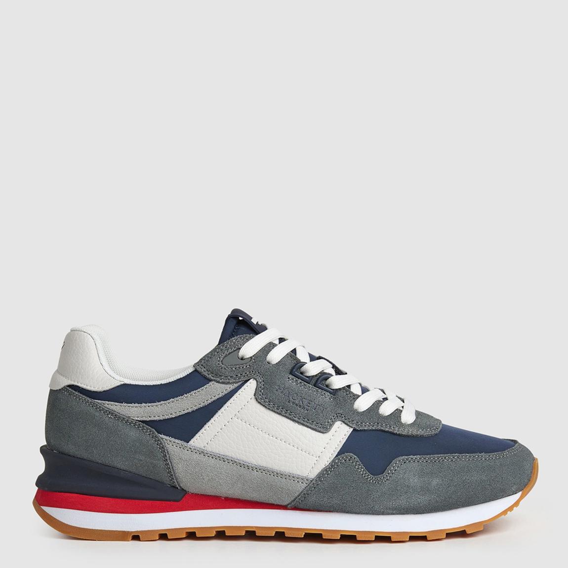 Grey Telfor Suede Leather Trainers main product photo