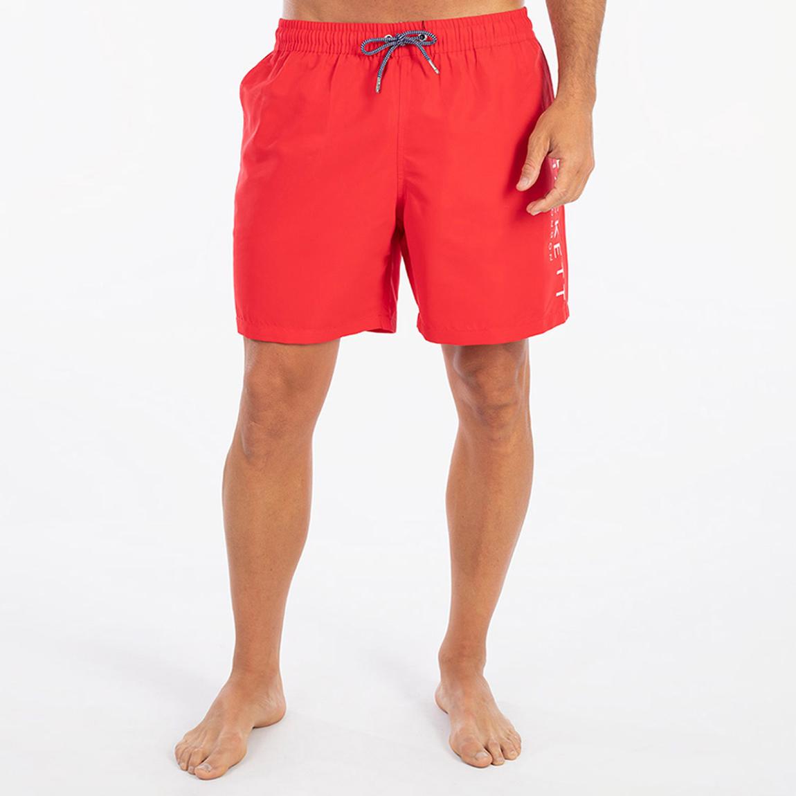 Red Side Logo Swimming Trunks main product photo