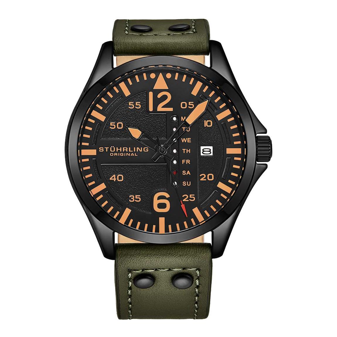 Men's Black/Yellow Aviator Bezel Watch 42mm main product photo