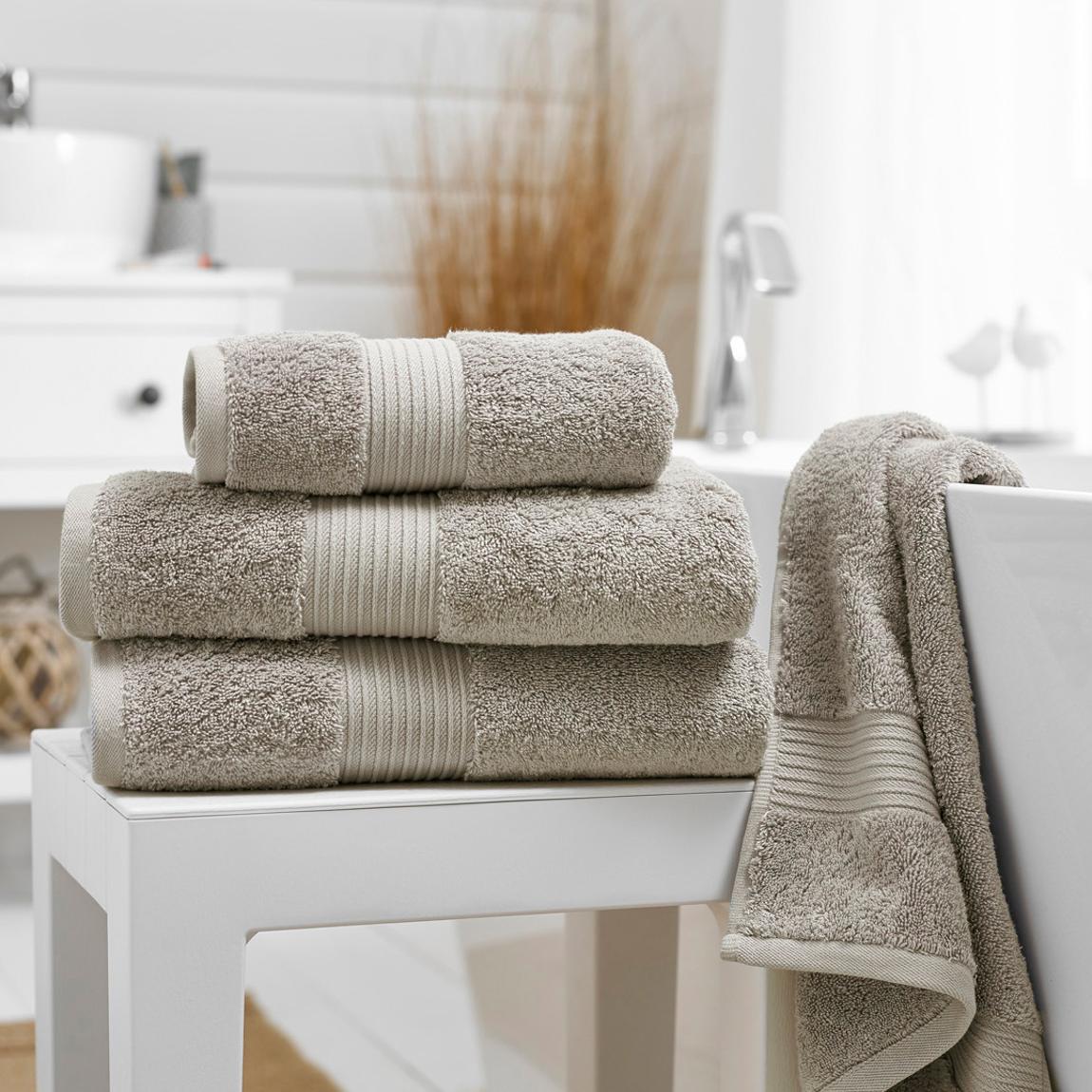 Bliss Pima Pair of Bath Towels, Smoke main product photo