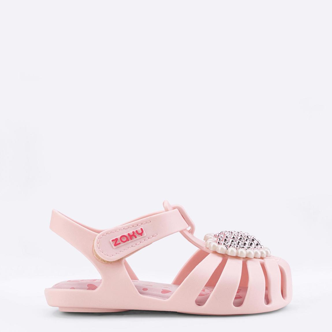 Baby Pink Charmed Heart Sandals main product photo