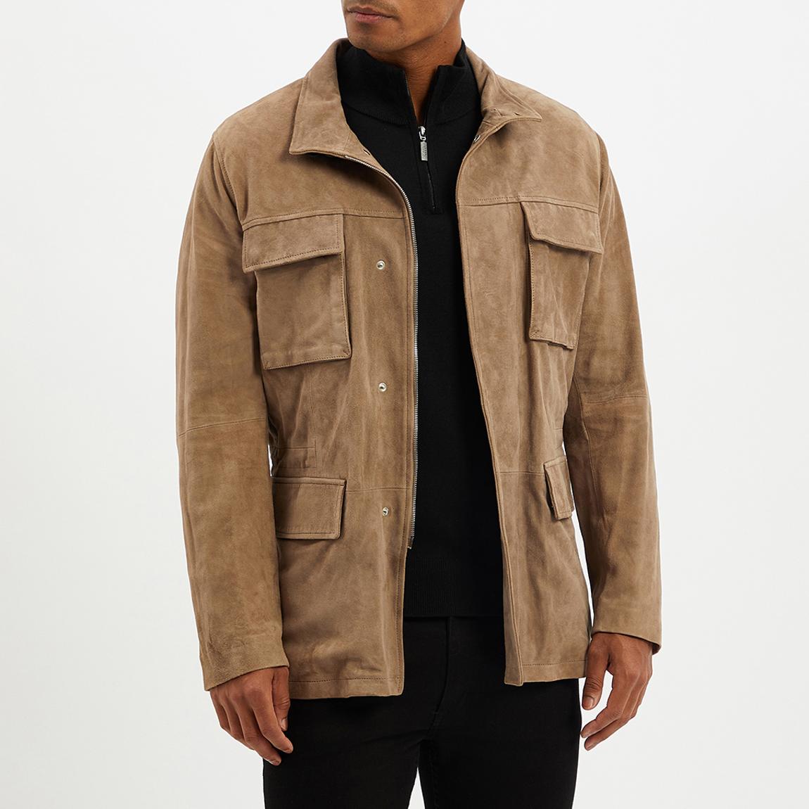 Taupe Suede 4 Pocket Jacket main product photo
