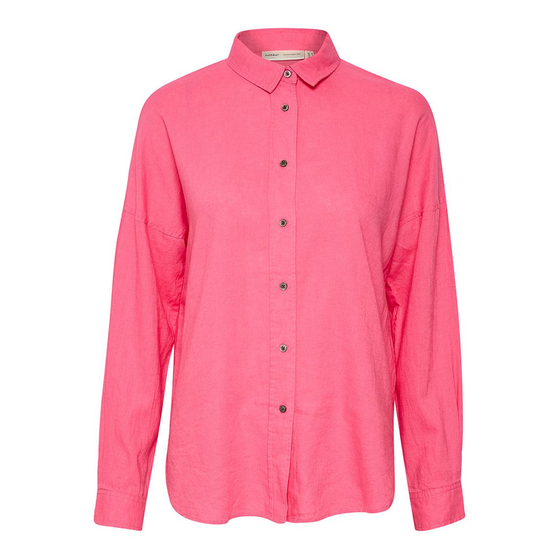 Pink Amos Linen Blend Shirt main product photo