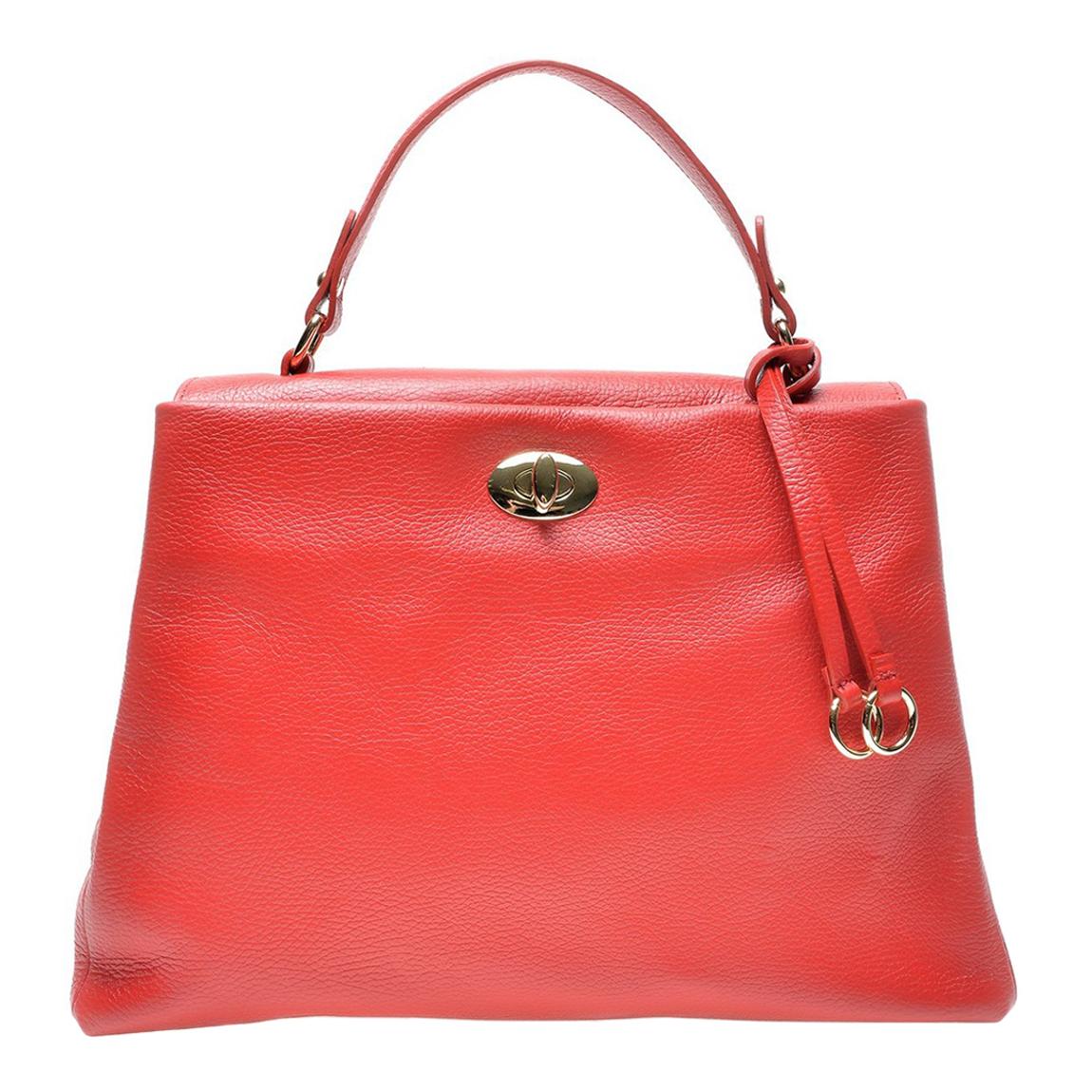 Red Leather Handbag main product photo