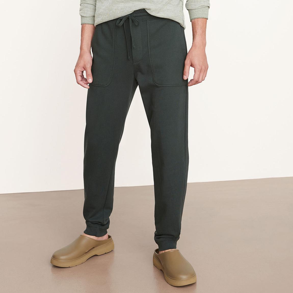 Charcoal Tapered Leg Cotton Joggers main product photo