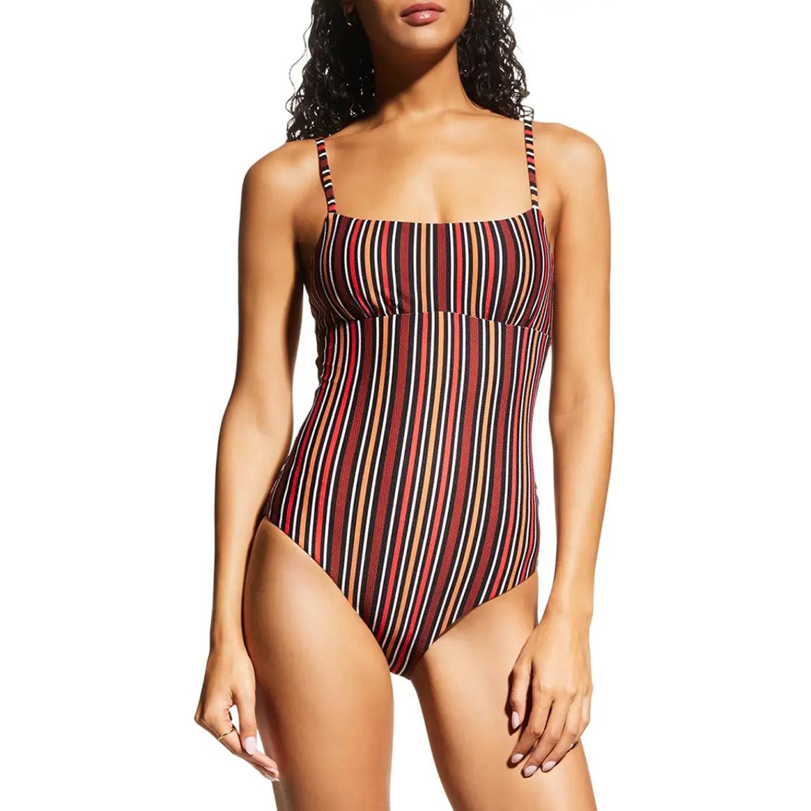 Black Bedouin Stripe Tank One Piece main product photo