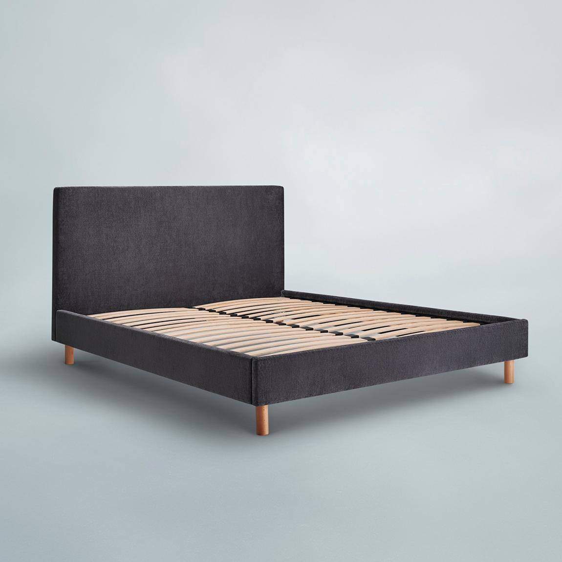 Atlas Bed Dark Grey, King main product photo