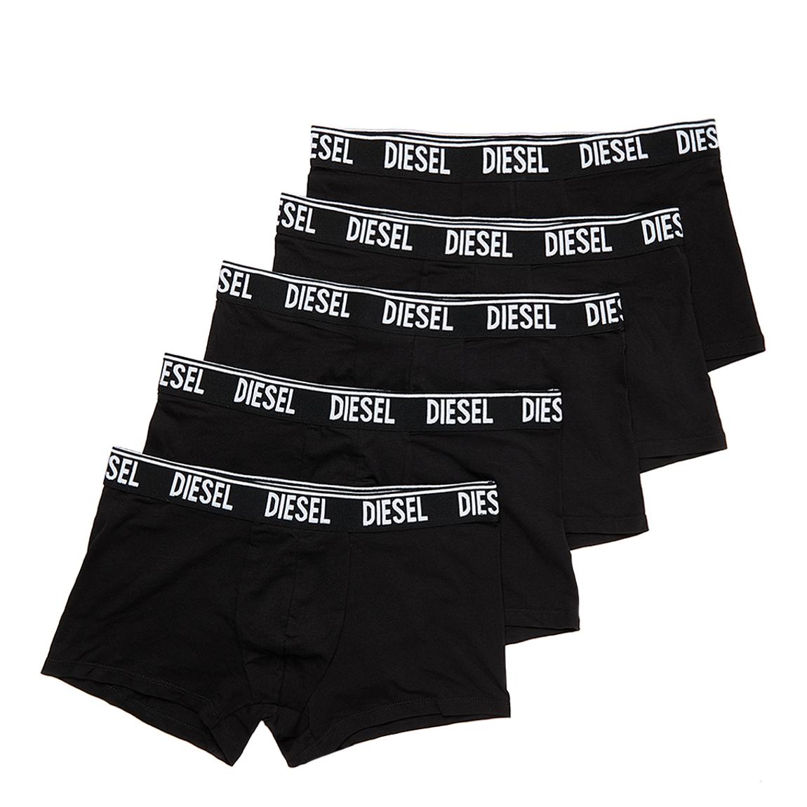 Black 5 Pack Cotton Blend Trunks main product photo