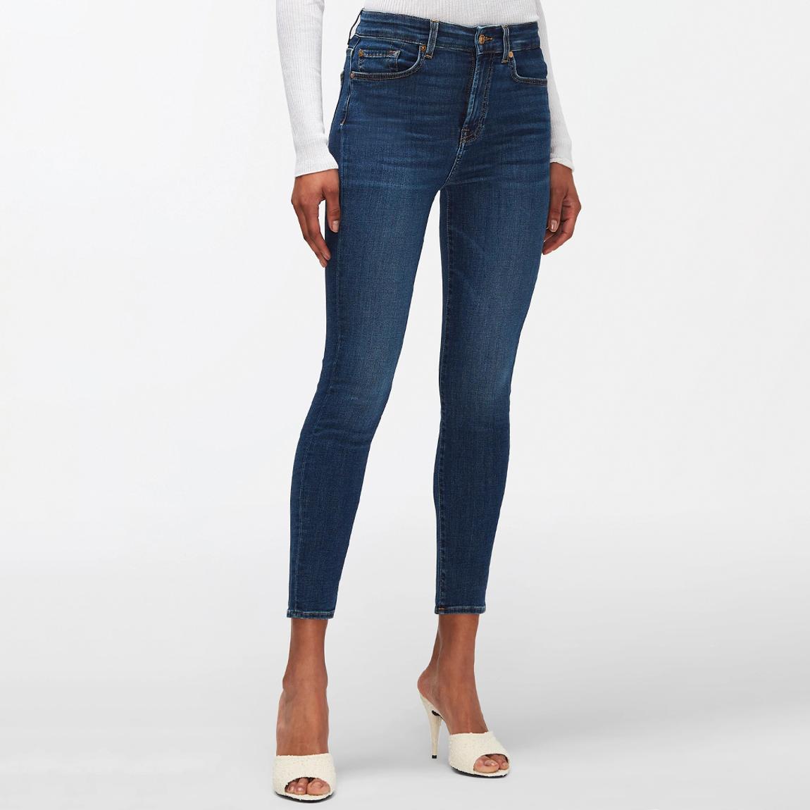 Mid Blue Aubrey Skinny Stretch Jeans main product photo