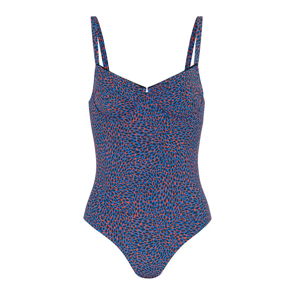 Navy & Multi Divine Underwired One-Piece Swimsuit main product photo