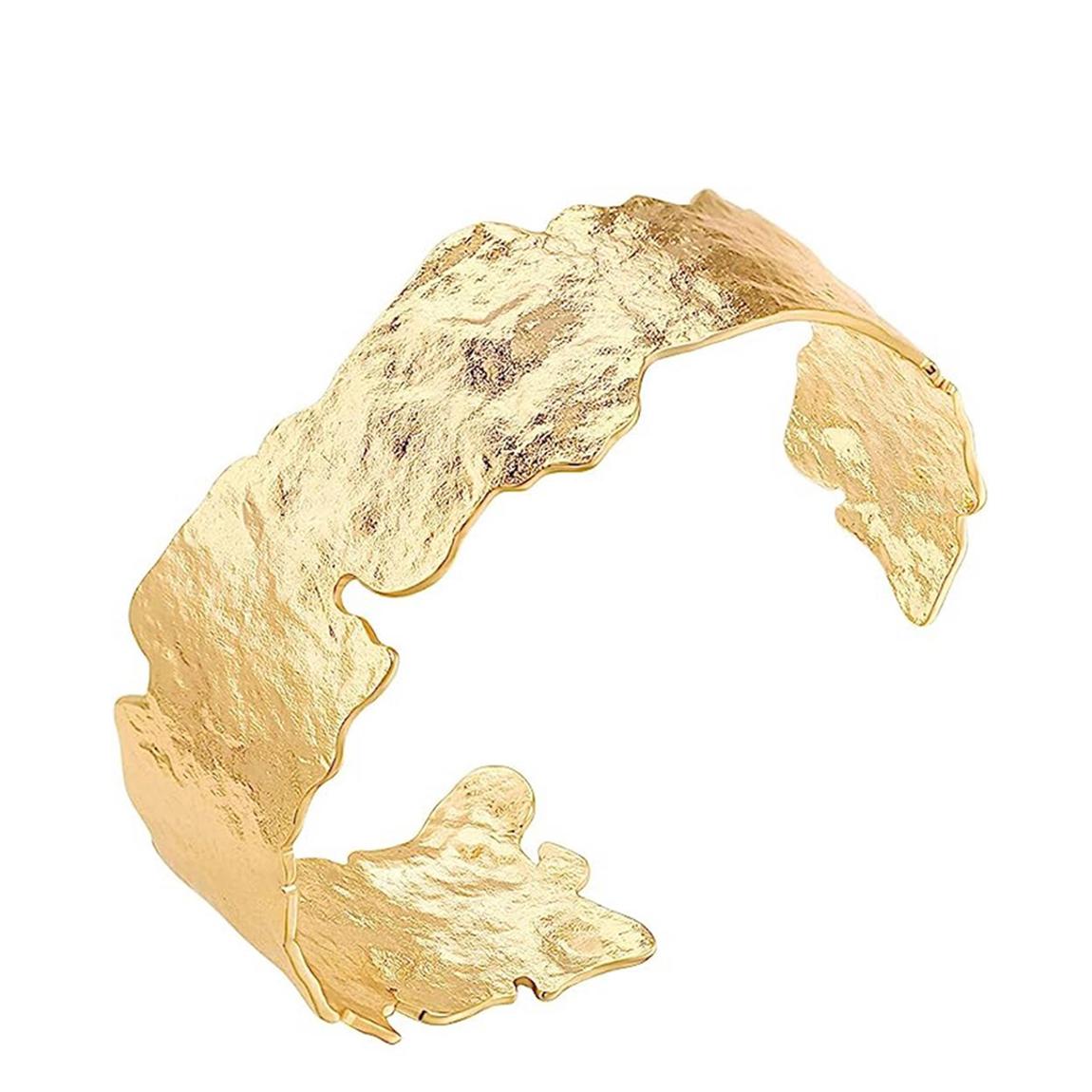18K Gold Black Leather Chain Bracelet main product photo