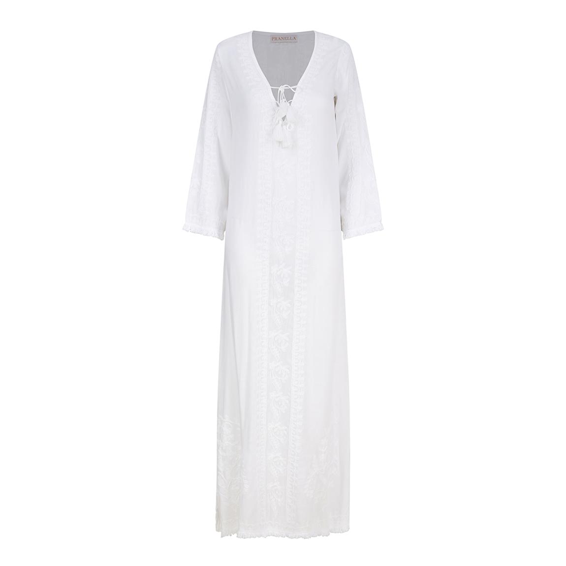 White Agatha Maxi Dress main product photo