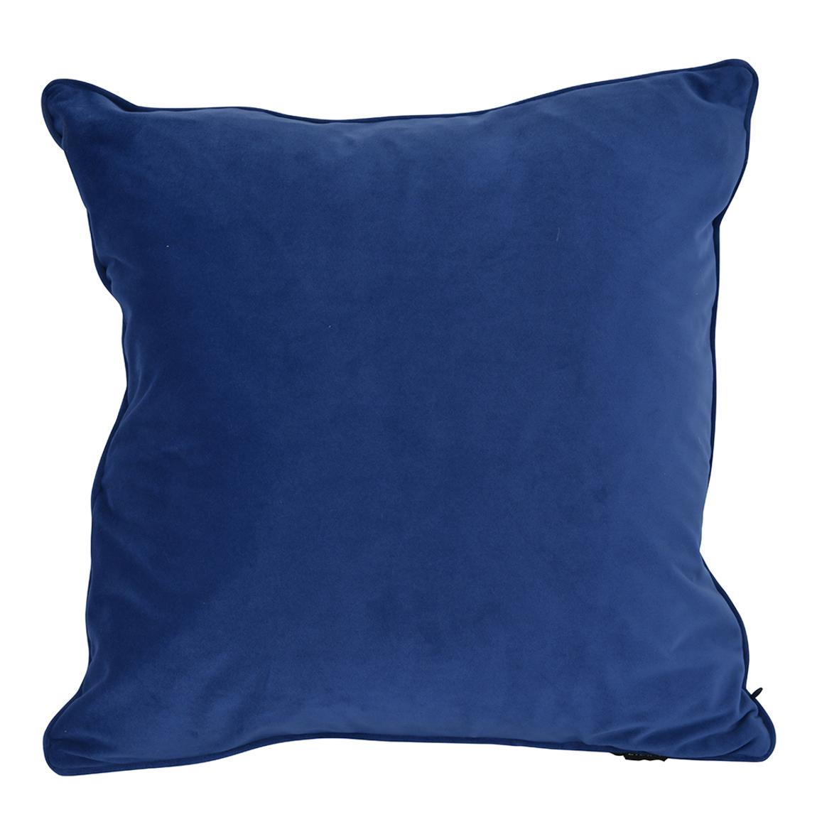 Libra Piped Velvet Cushion Peirwinkle 45x45cm with Fibre Filler main product photo