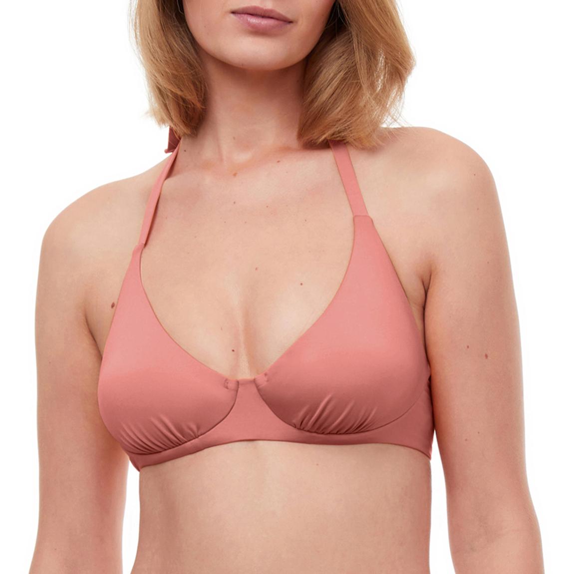 Pink Luma Summer Sunrise Underwire Halter Bikini Top main product photo