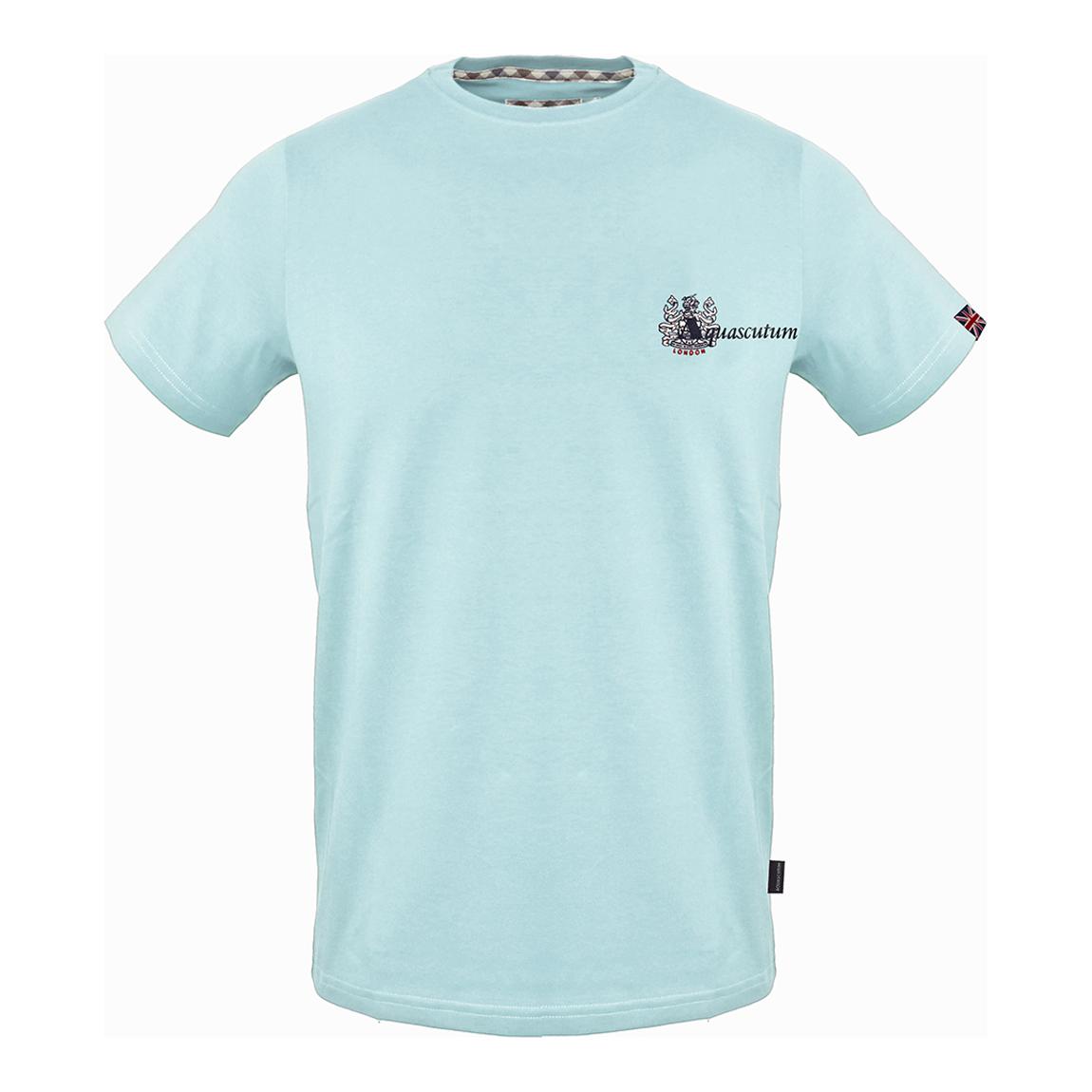 Sky Blue Small Branded Cotton T-Shirt main product photo