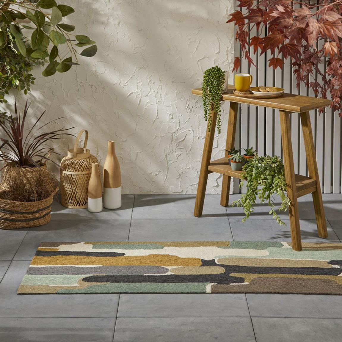 Trattino 444804 60x200cm Indoor/Outdoor Runner Rug, Sea Glass main product photo