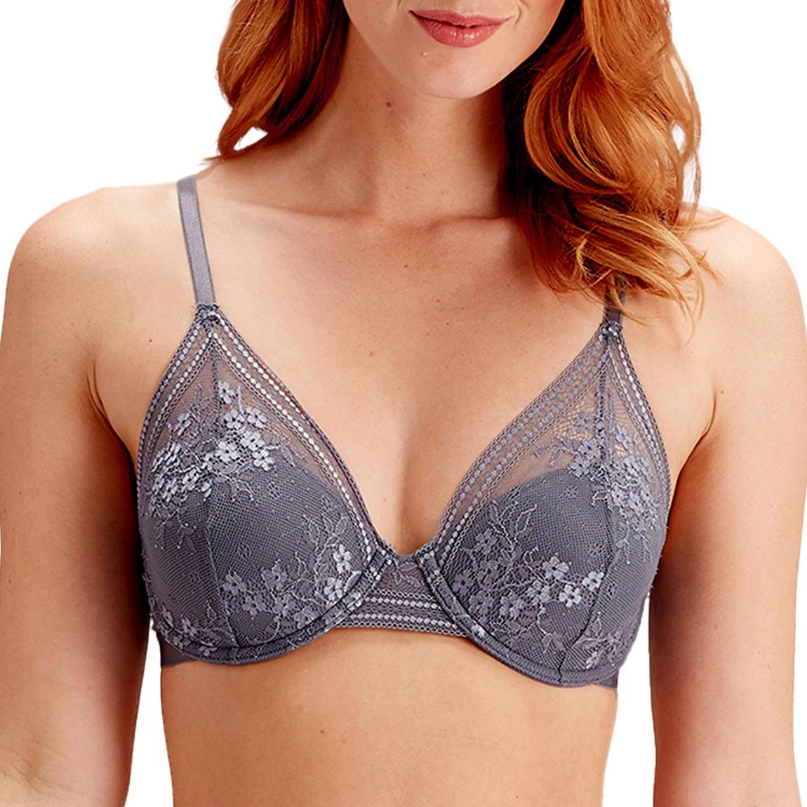 Grey Botanical Lace High Apex Bra main product photo
