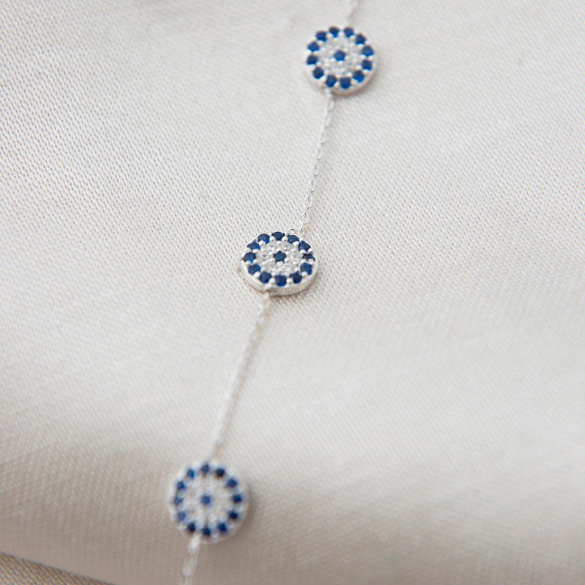 Silver/Blue Bracelet main product photo