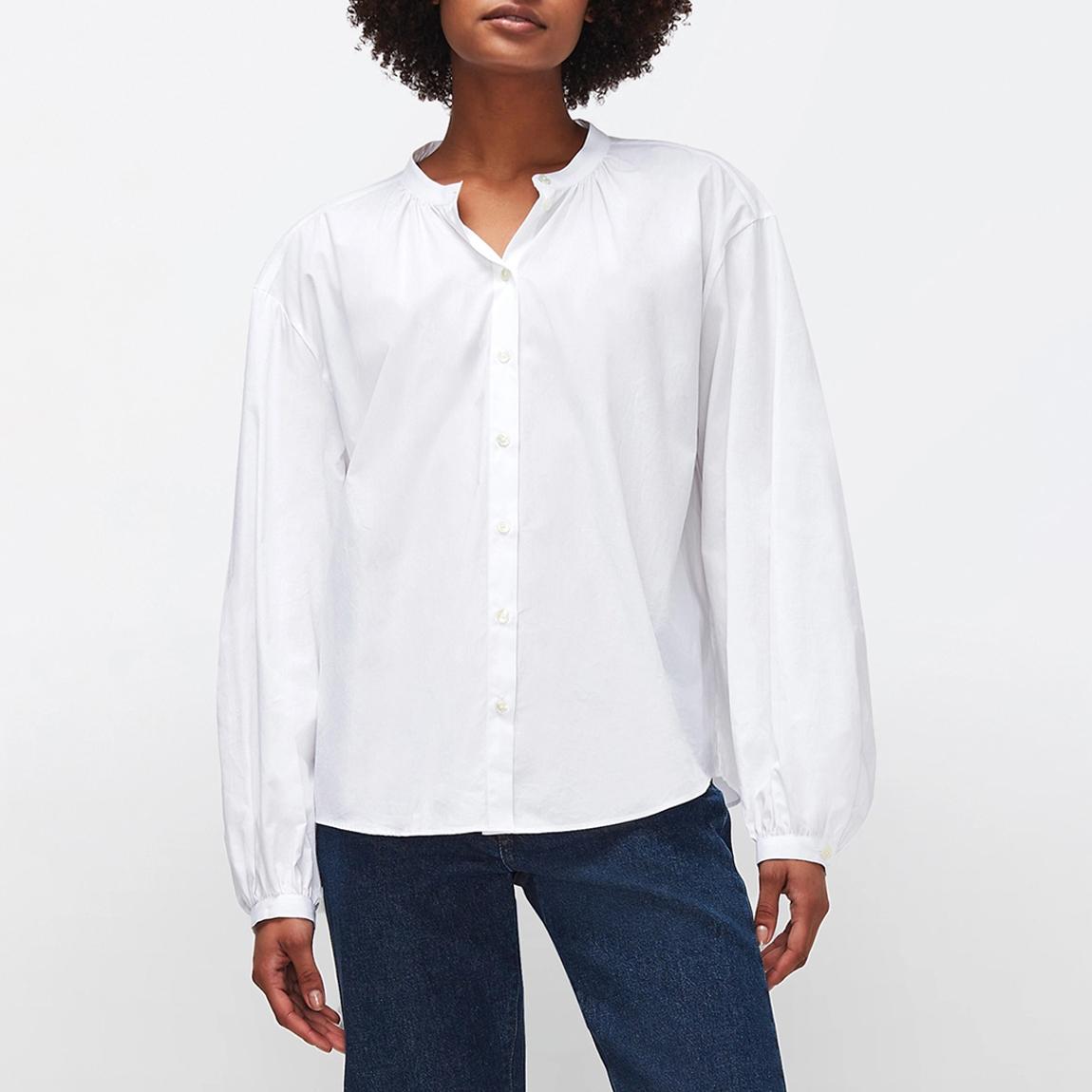 White Puff Sleeve Cotton Blouse main product photo