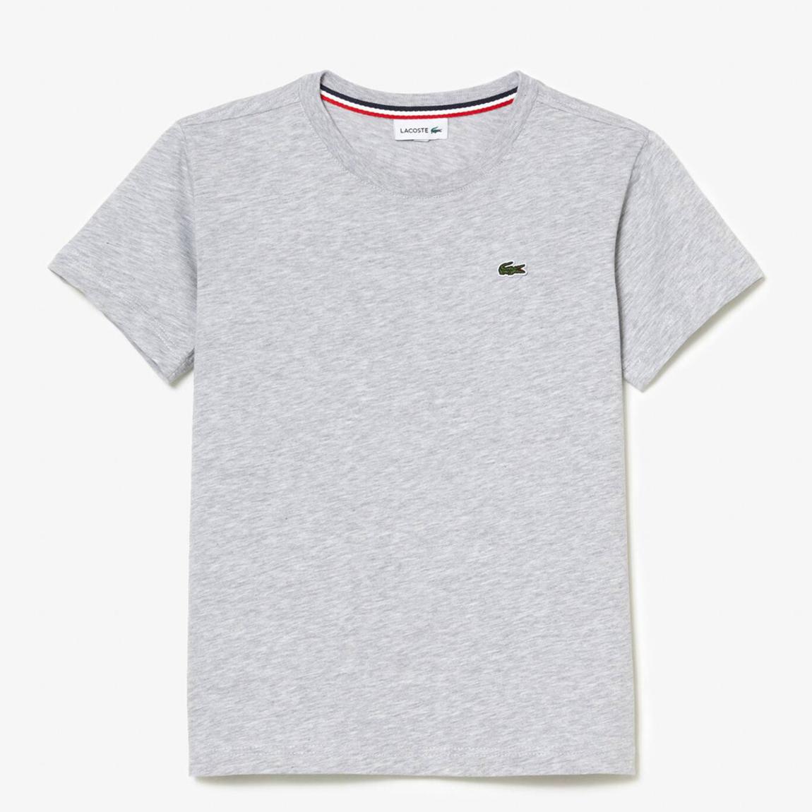 Teen's Grey Embroidered Crew Neck T-Shirt main product photo