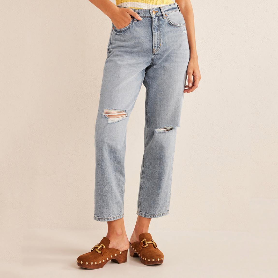 Blue Mid Rise Loose Jeans main product photo
