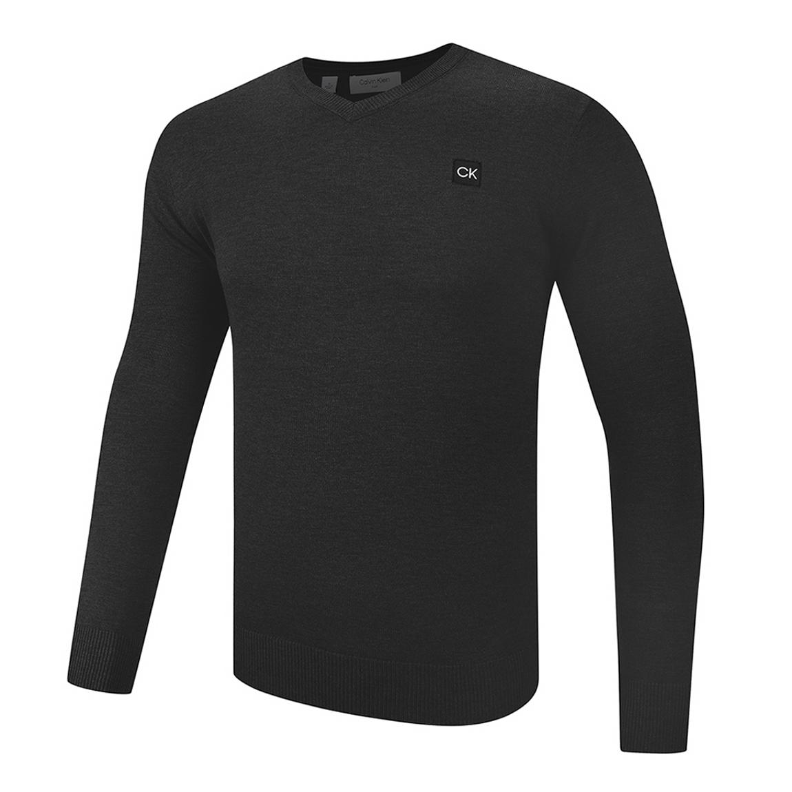 Black Calvin Klein V Neck Sweatshirt main product photo