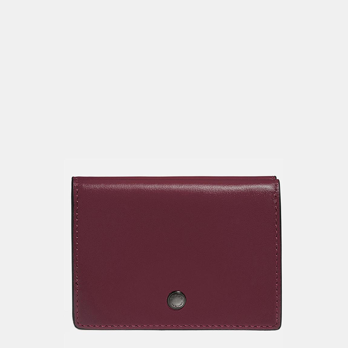 Dark Cardinal Wine Colourblock Coin Wallet main product photo