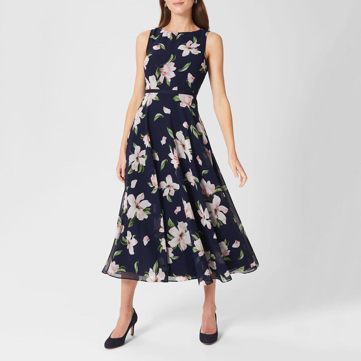 Navy Carly Floral Dress main product photo