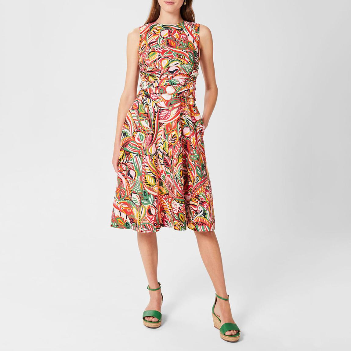 Multi Twitchill Printed Linen Dress main product photo
