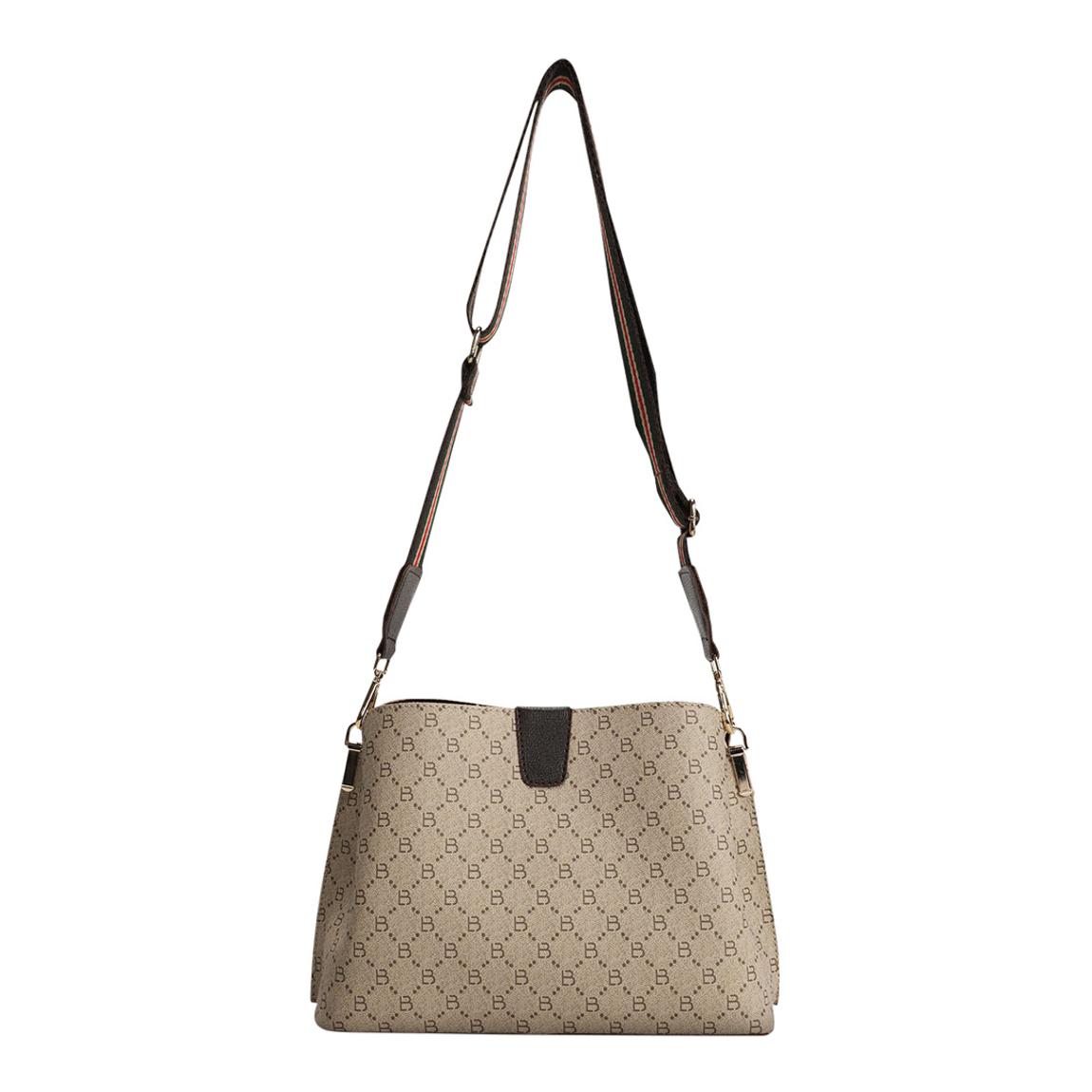 Cream/Brown Crossbody Bag main product photo