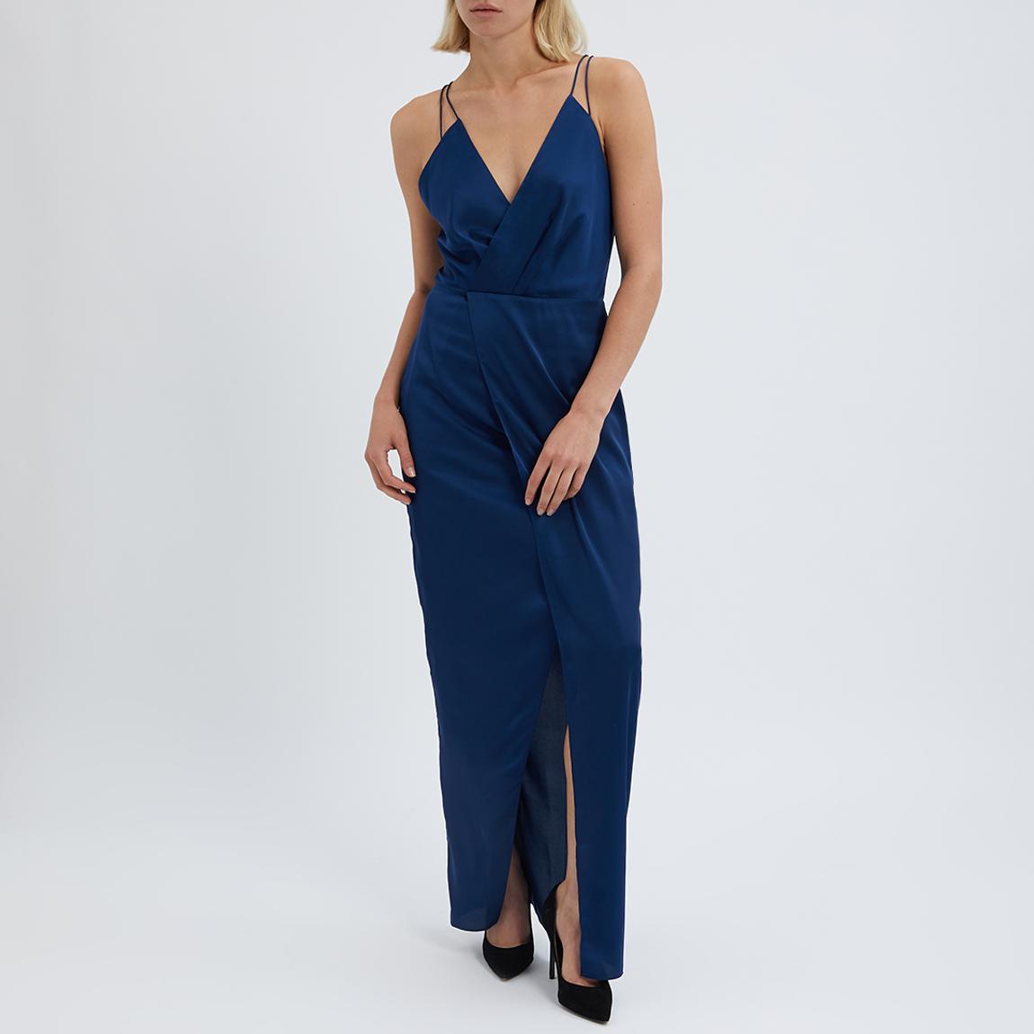 open lace back dress REISS Petite Fit Colette Ruched Sleeveless Maxi Dress, Khaki Green UK –  Reliked main image 1