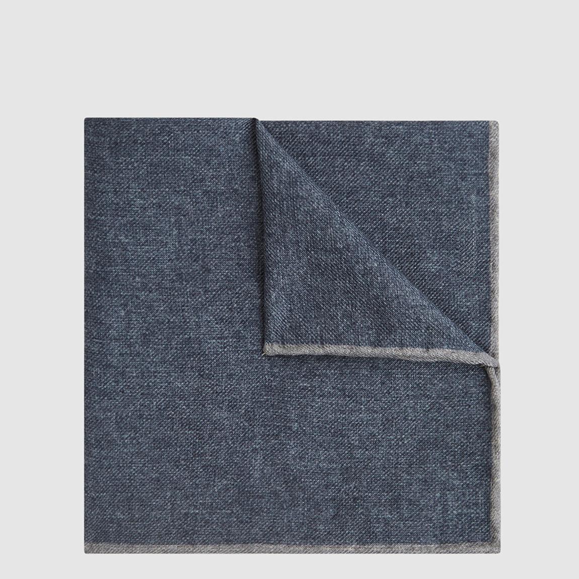 Blue Halley Silk Blend Pocket Square main product photo