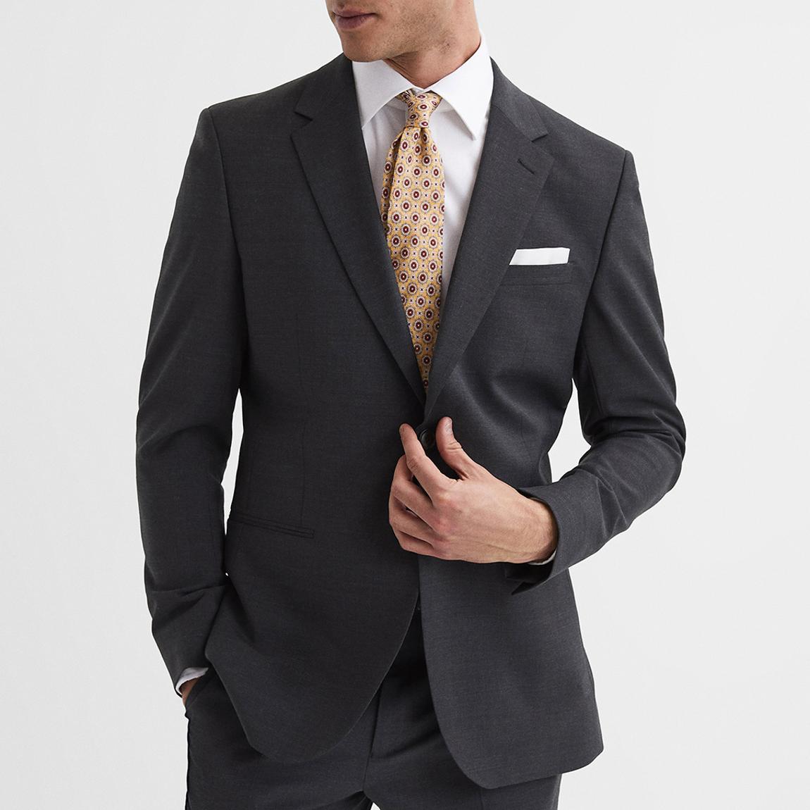 Grey Hope Single Breasted Wool Blend Blazer main product photo