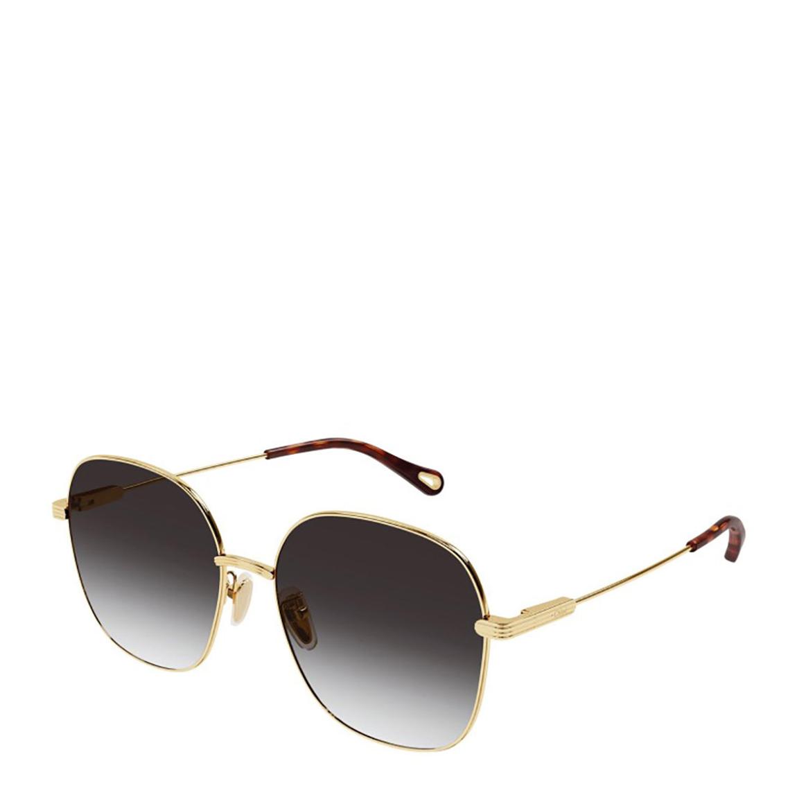 Women's Gold Chloe Sunglasses 59mm main product photo