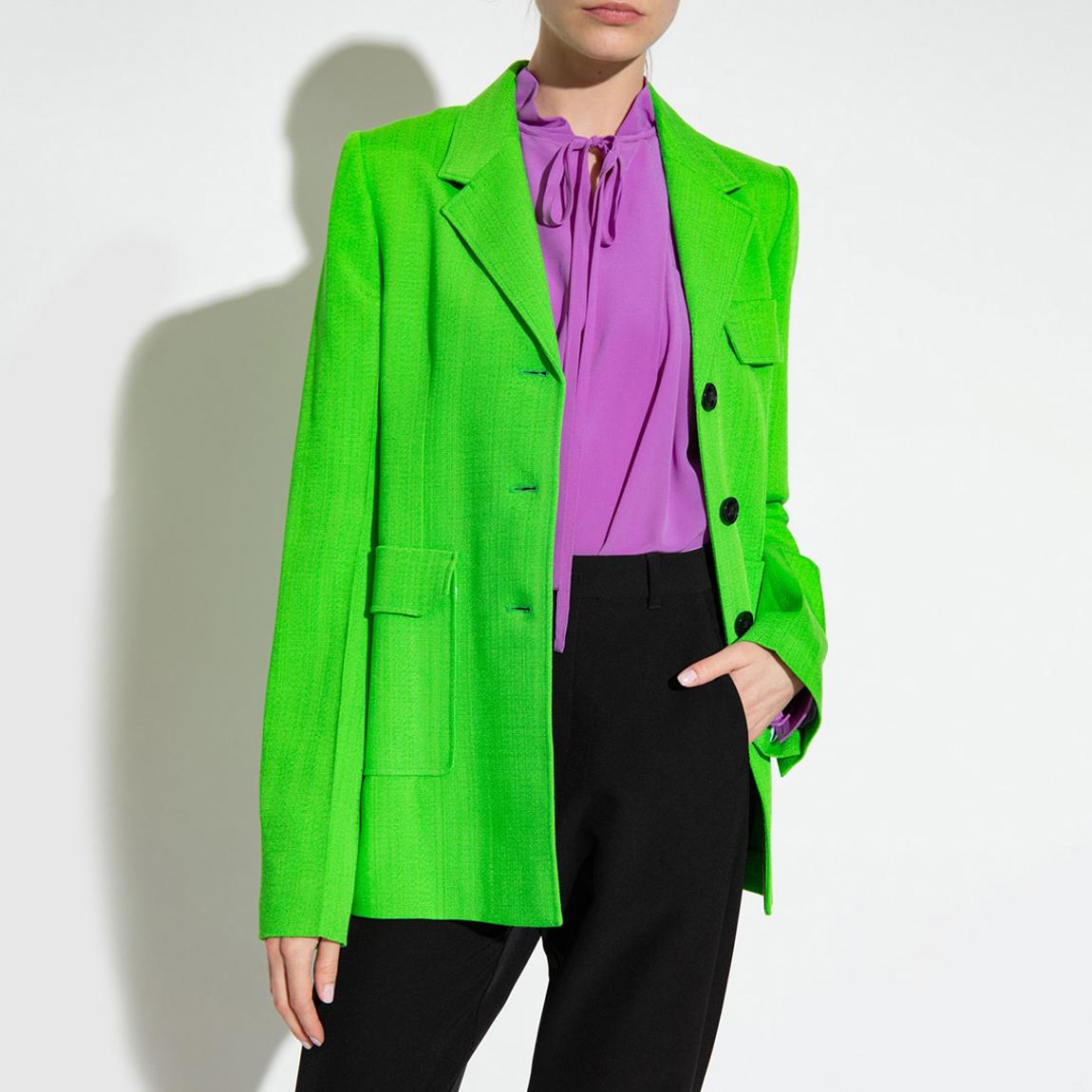 Green Button Single-Breasted Blazer main product photo