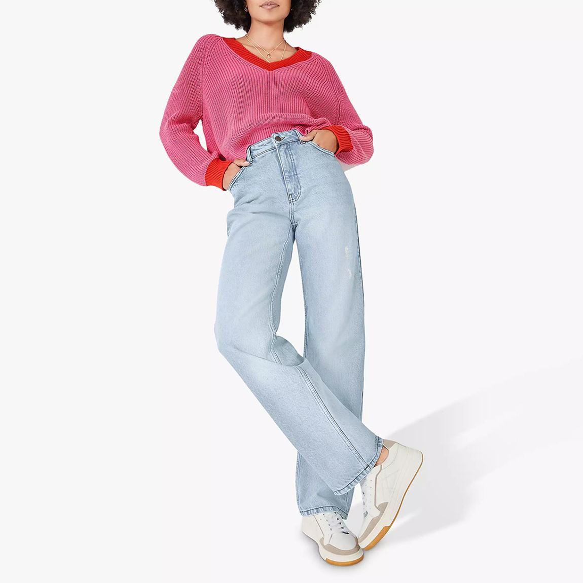 Blue Light Wash Remy Cotton Jeans main product photo