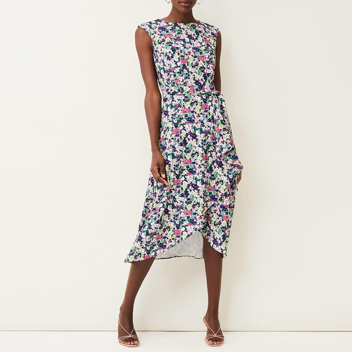 Multi Arya Floral Print Full Skirt Dress main product photo