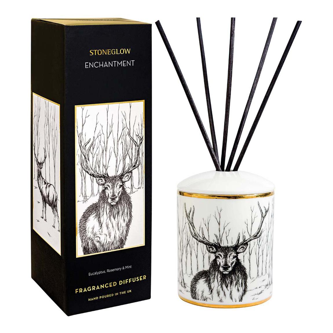 Eucalyptus, Rosemary & Mint Ceramic Reed Diffuser 200ml - Enchantment - Keepsake main product photo