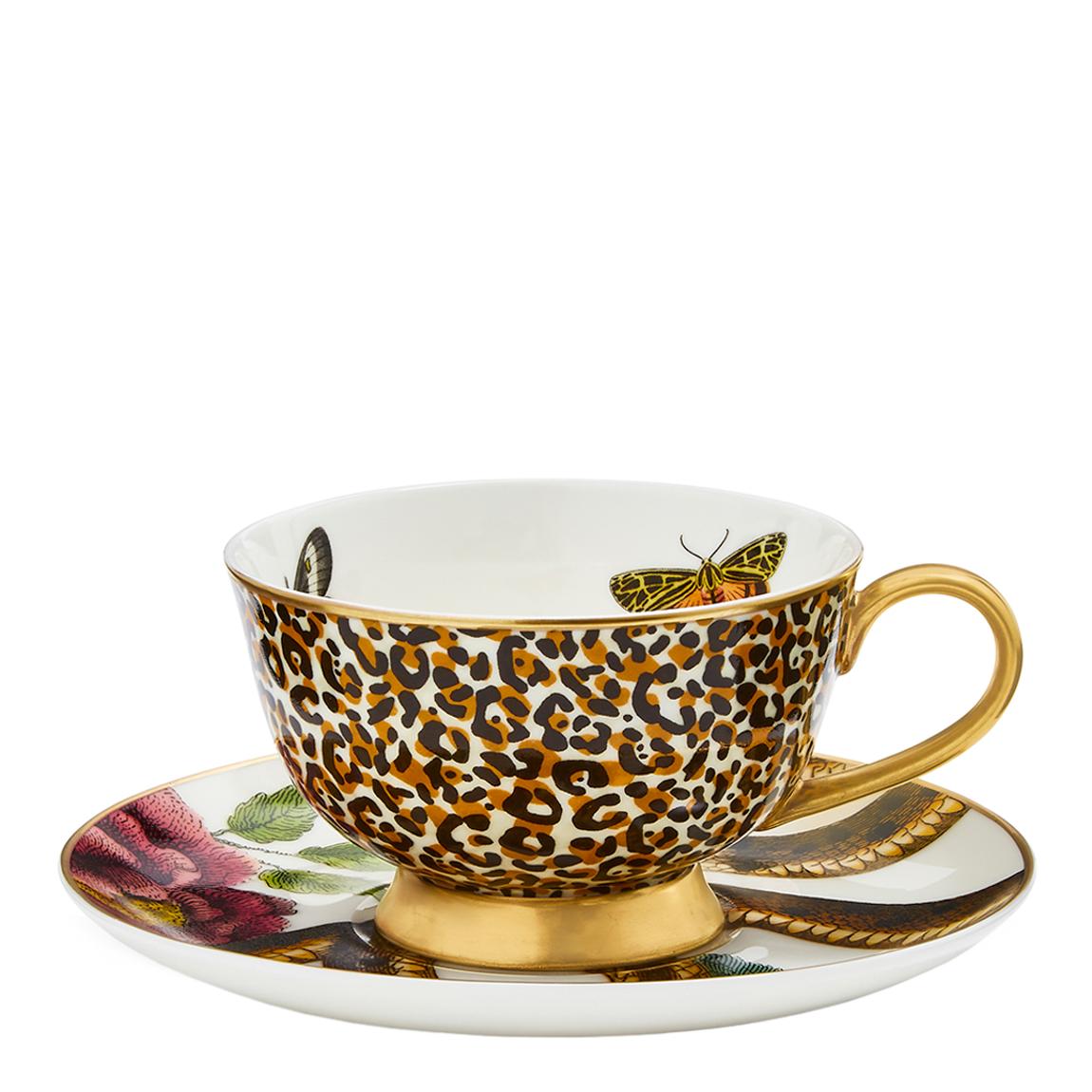 Leopard & Snake Coupe Cup & Saucer main product photo