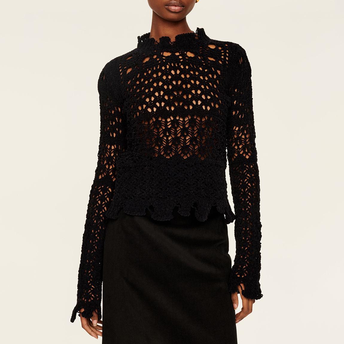 Black Crochet Jumper main product photo