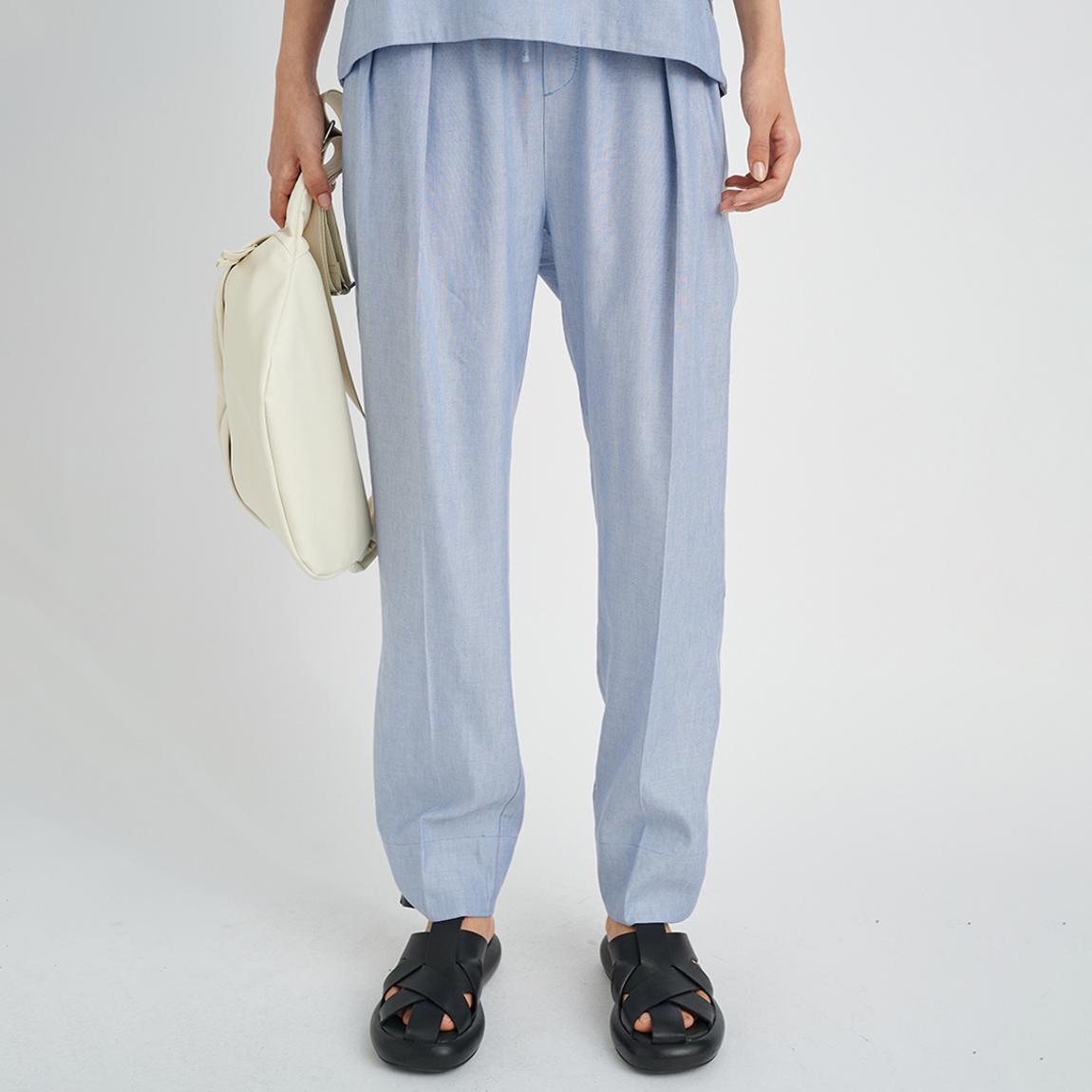 Blue Keil Cotton Blend Trousers main product photo