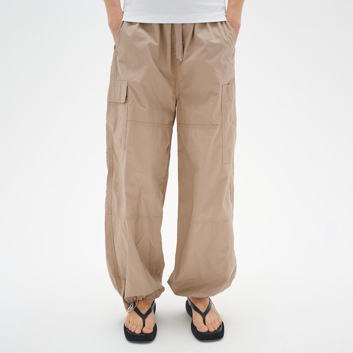 Beige Cotton Wide Leg Trousers main product photo