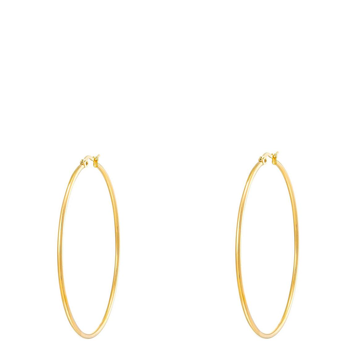 18K Gold Statement Large Hoop Earrings main product photo