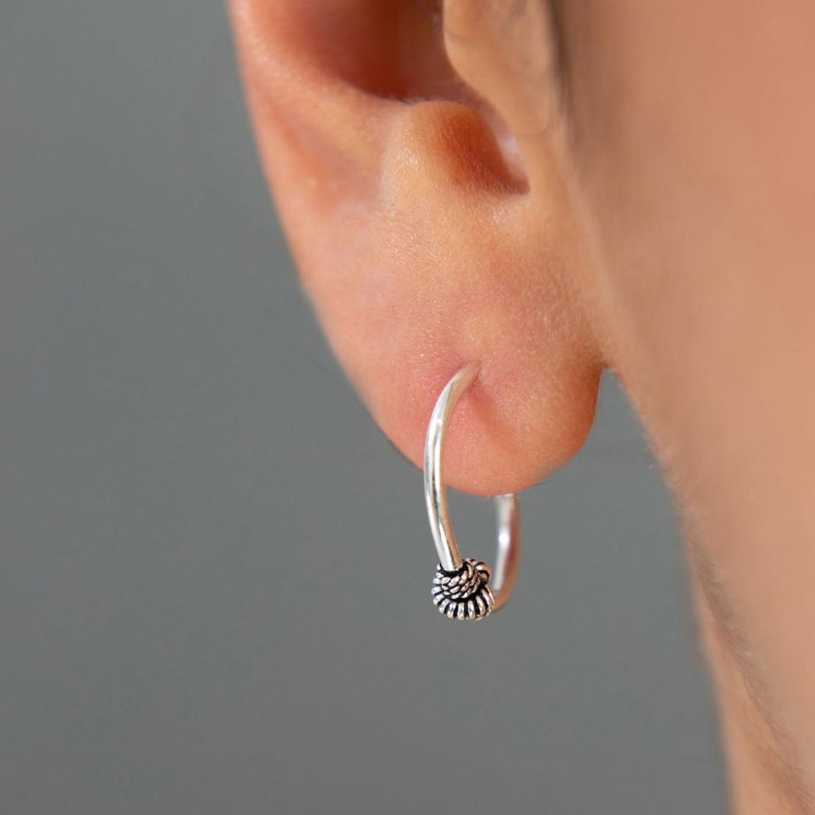 Silver Hoop Earrings main product photo