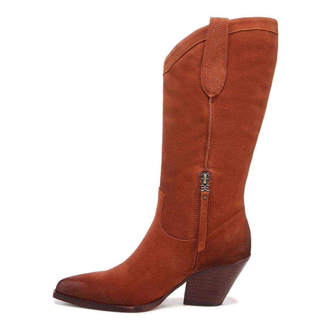 Orange Western Heeled Long Boots main product photo