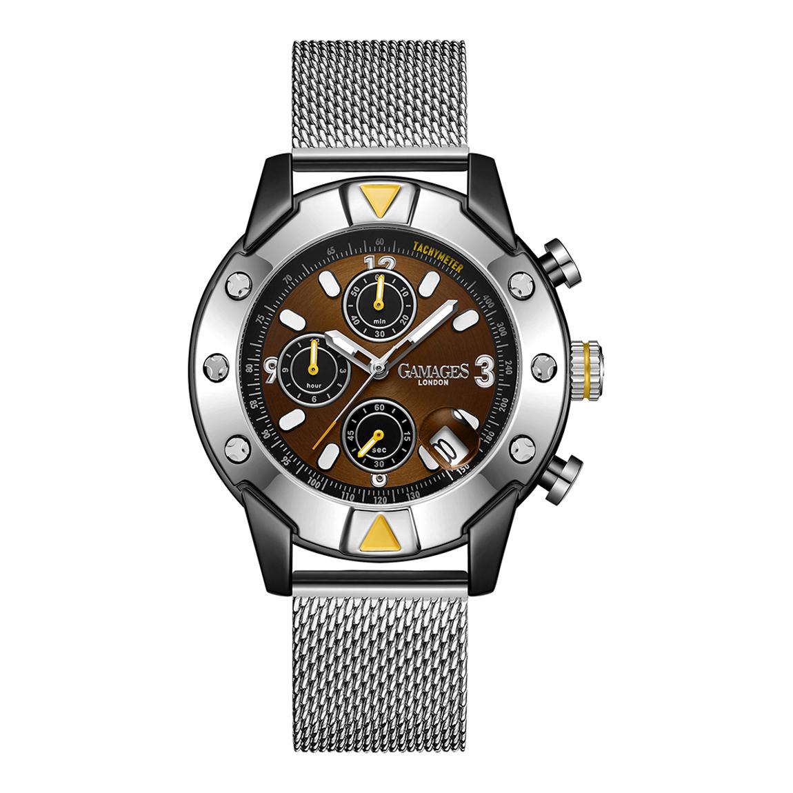 Men's Gamages Of London Limited Edition Hand Assembled Mechanical Quartz Industrial Steel main product photo