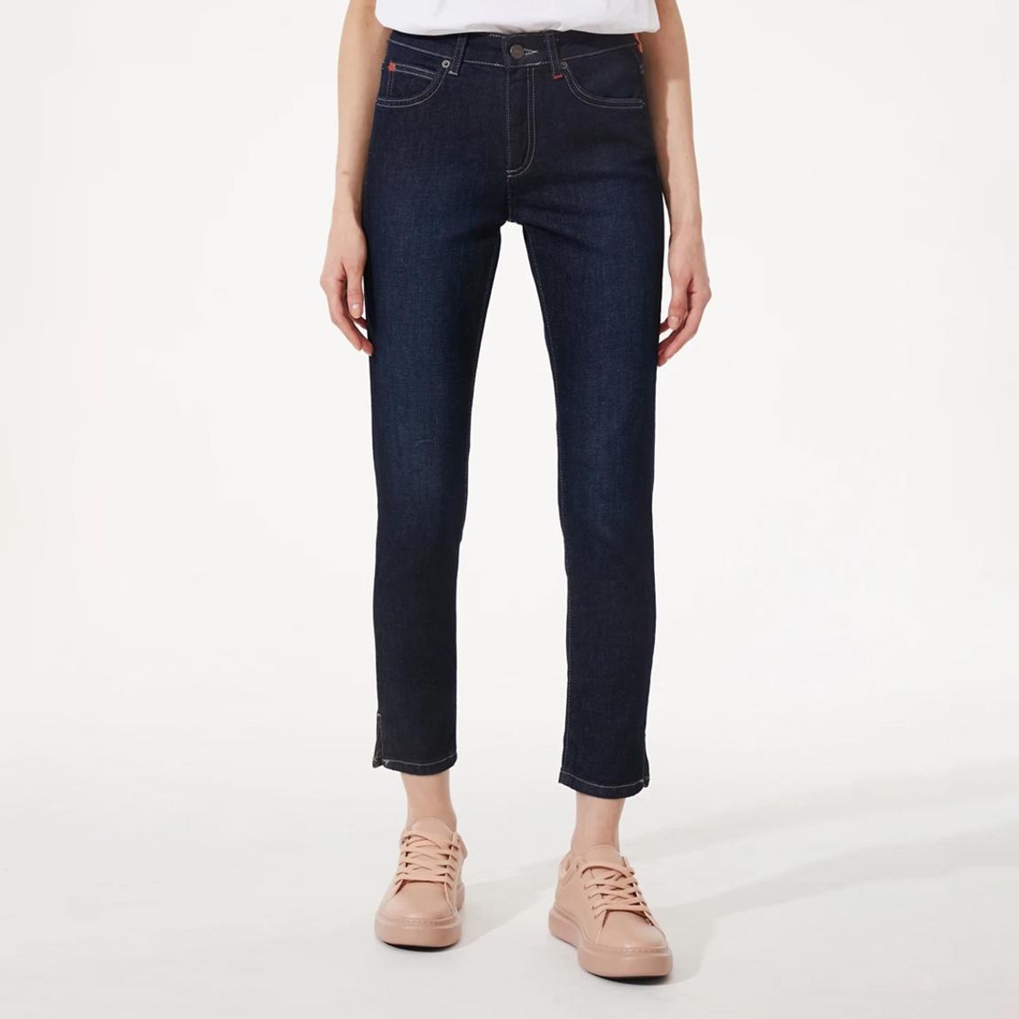 Dark Blue Ipalio Cotton Straight Jeans main product photo