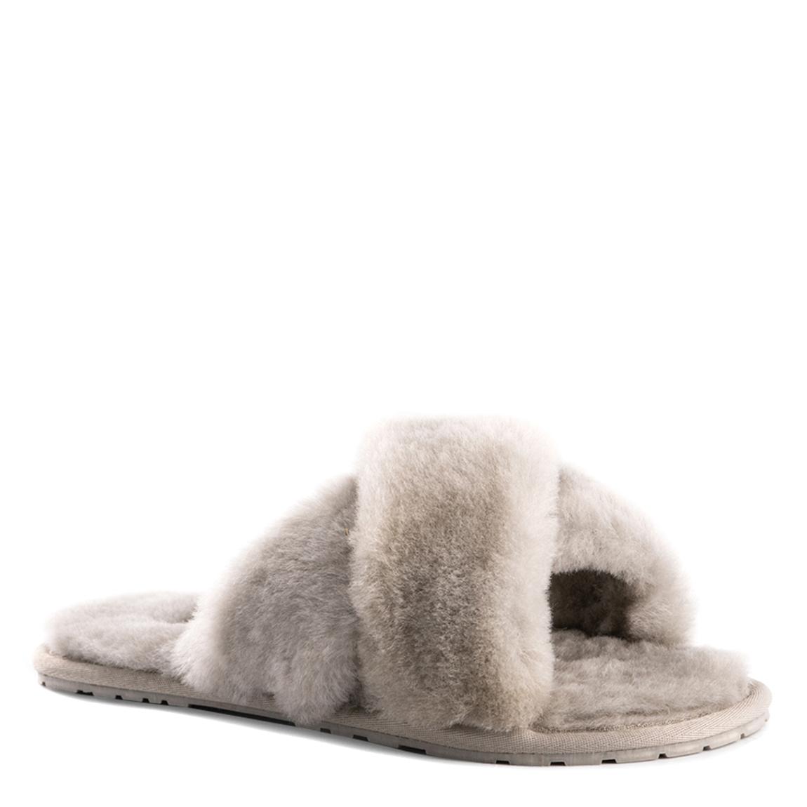 Grey Brighton Sheepskin Slippers main product photo