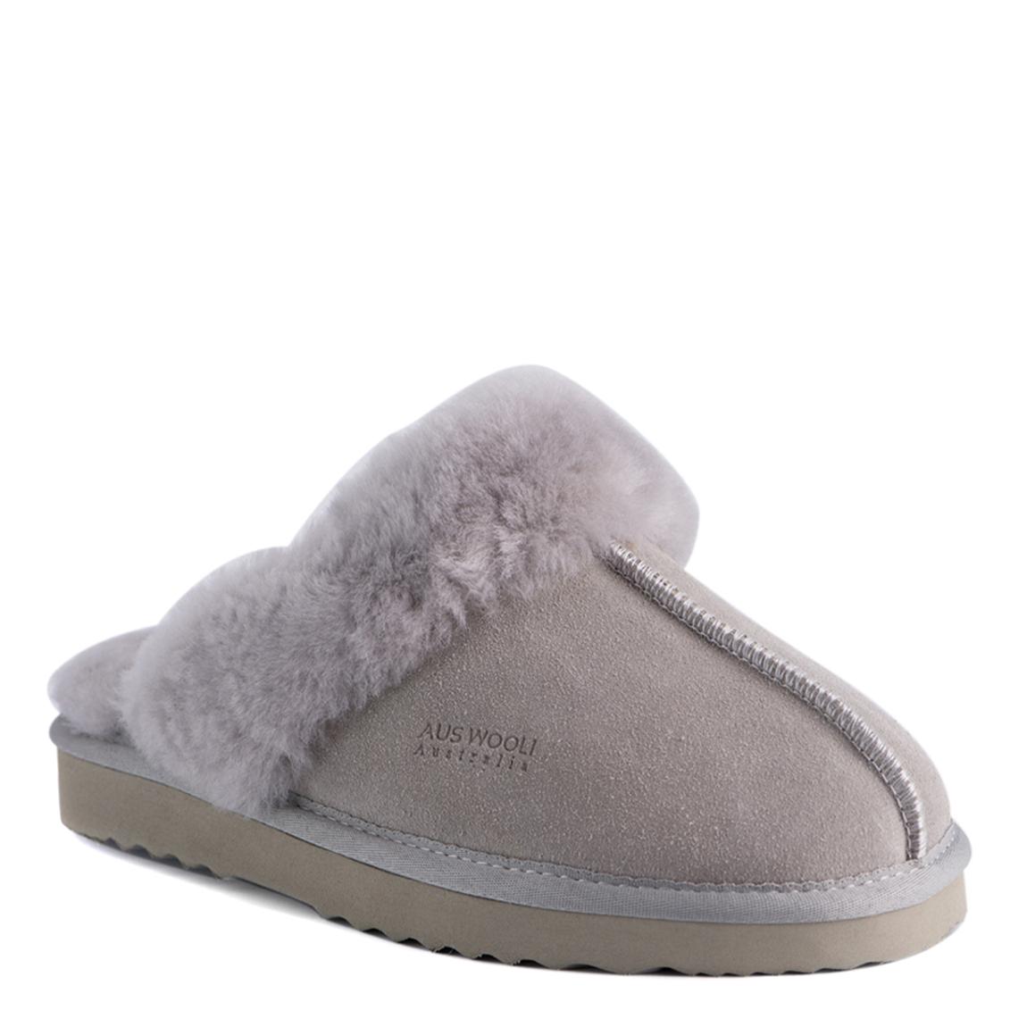 Unisex Grey Sydney Sheepskin Slippers main product photo