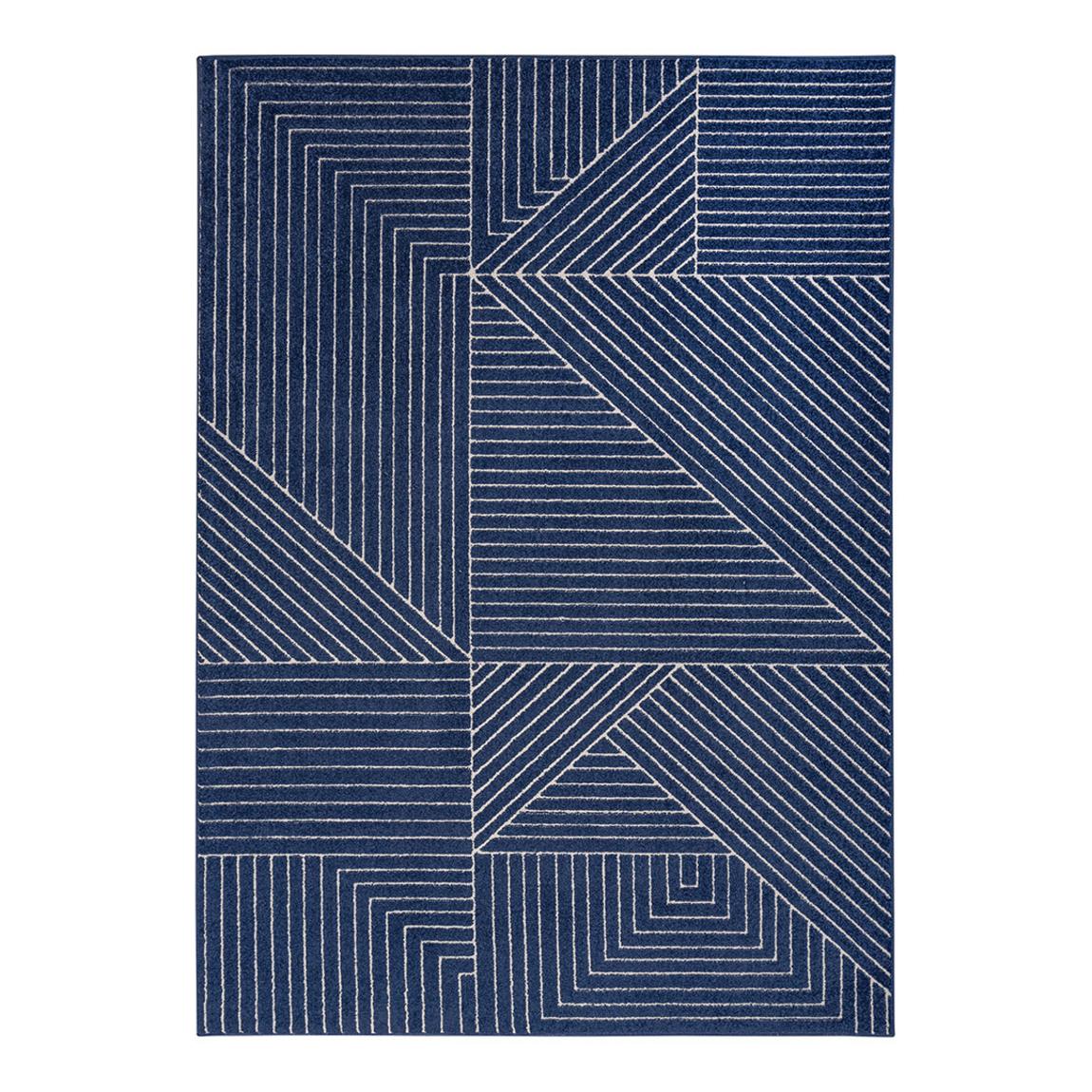 Balance BLN01 221 x 160cm Rug, Navy/Ivory main product photo